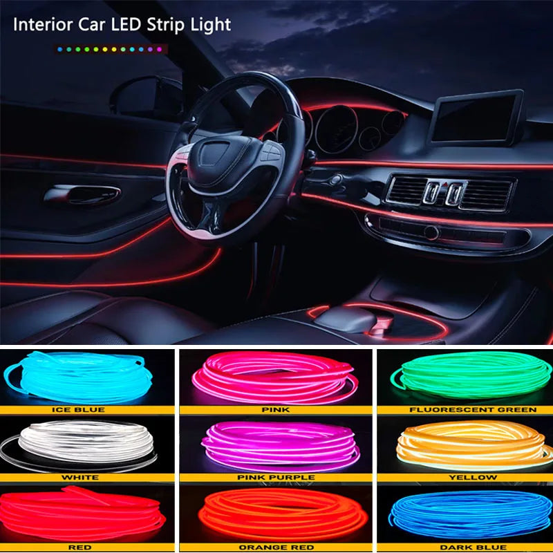 5M Car Interior Glow Strip