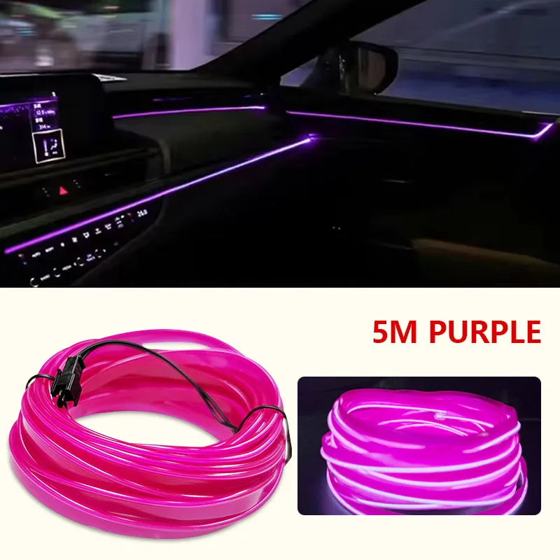 5M Car Interior Glow Strip