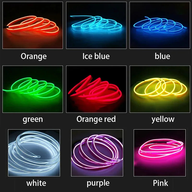 5M Car Interior Glow Strip